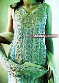 Light Green/Turquoise Chiffon Sharara