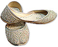 Ladies Khussa- Light Golden