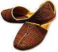 Gents Khussa- Brown/Maroon