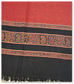 Red/Black Pashmina Shawl