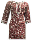 Brown Raw Silk Suit 