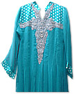 Turquoise Chiffon Suit