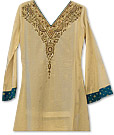 Ivory/Teal Chiffon Suit