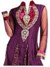 Dark Magenta Chiffon Suit 