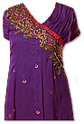 Dark Purple/Red Chiffon Suit