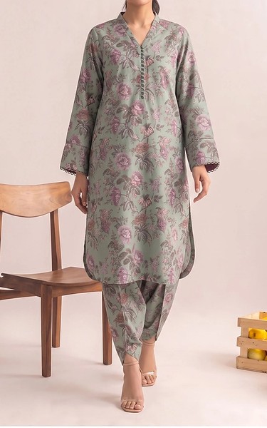 Adans Libas Pistachio Green Lawn Suit (2 Pcs) | Pakistani Lawn Dress in USA- Image 1