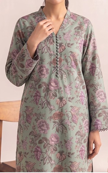 Adans Libas Pistachio Green Lawn Suit (2 Pcs) | Pakistani Lawn Dress in USA- Image 2