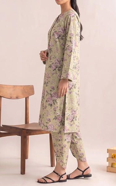 Adans Libas Green Mist Lawn Suit (2 Pcs) | Pakistani Lawn Dress in USA- Image 2