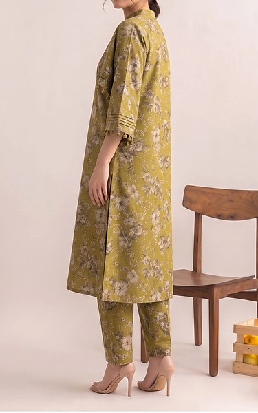Adans Libas Olive Lawn Suit (2 Pcs) | Pakistani Lawn Dress in USA- Image 2