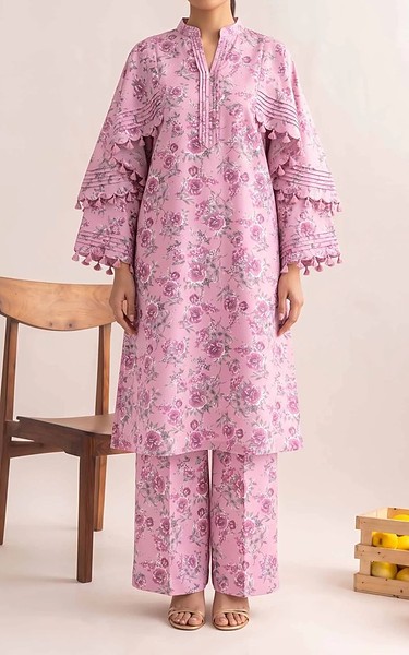Adans Libas Pink Pearl Lawn Suit (2 Pcs) | Pakistani Lawn Dress in USA- Image 1