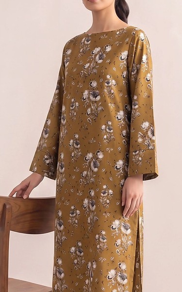 Adans Libas Camel Lawn Suit (2 Pcs) | Pakistani Lawn Dress in USA- Image 2