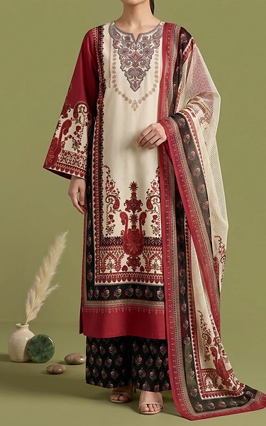 Adans Libas Multicolor Lawn Suit | Pakistani Lawn Dress in USA- Image 1