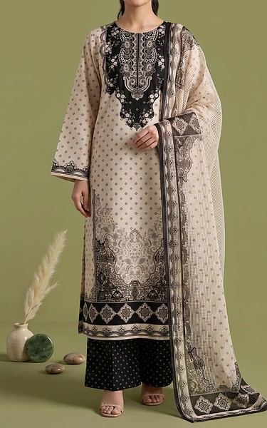 Adans Libas Snow Lawn Suit (2Pcs) | Pakistani Lawn Dress in USA- Image 1