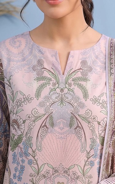 Adans Libas Rose Pink Lawn Suit | Pakistani Lawn Dress in USA- Image 2
