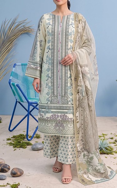 Adans Libas Off-white Lawn Suit | Pakistani Lawn Dress in USA- Image 1