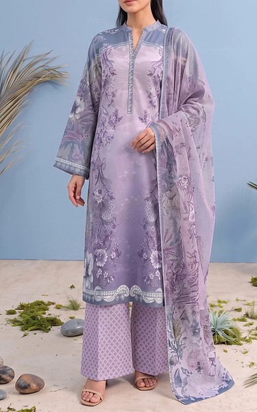 Adans Libas Lavender Lawn Suit | Pakistani Lawn Dress in USA- Image 1