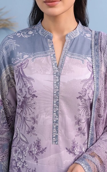 Adans Libas Lavender Lawn Suit | Pakistani Lawn Dress in USA- Image 2