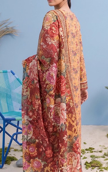 Adans Libas Sand Gold Lawn Suit | Pakistani Lawn Dress in USA- Image 2
