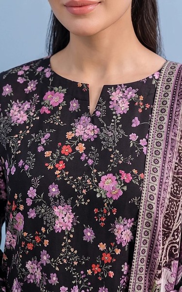 Adans Libas Black Lawn Suit | Pakistani Lawn Dress in USA- Image 2
