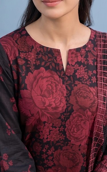 Adans Libas Black Lawn Suit | Pakistani Lawn Dress in USA- Image 1