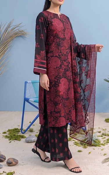 Adans Libas Black Lawn Suit | Pakistani Lawn Dress in USA- Image 2