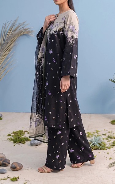 Adans Libas Black Lawn Suit | Pakistani Lawn Dress in USA- Image 2