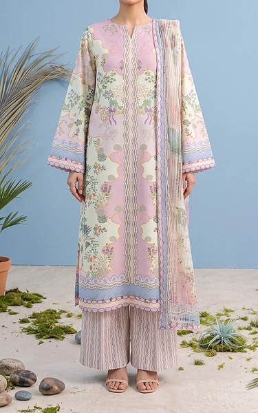 Adans Libas Off-white Lawn Suit | Pakistani Lawn Dress in USA- Image 1
