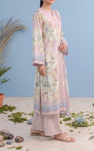 Adans Libas Off-white Lawn Suit | Pakistani Lawn Dress in USA- Image 2