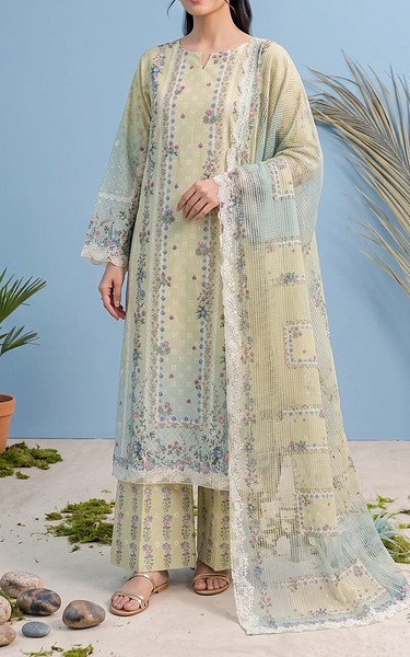 Adans Libas Ivory Lawn Suit | Pakistani Lawn Dress in USA- Image 1