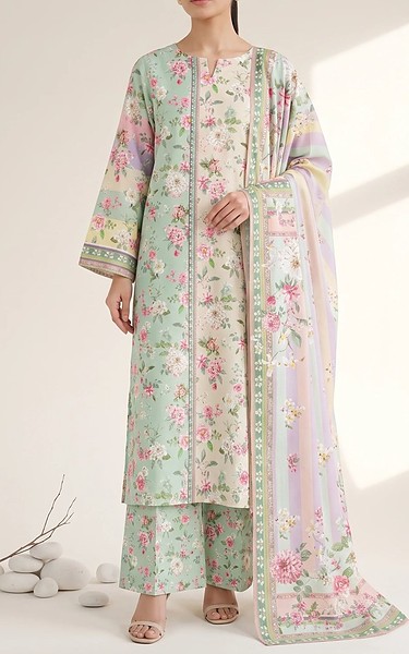 Adans Libas Mint Green Lawn Suit | Pakistani Lawn Dress in USA- Image 1