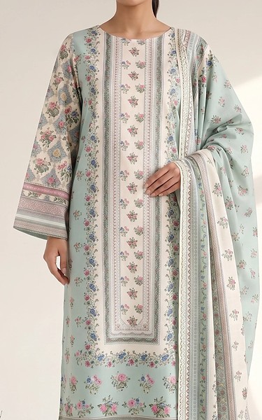 Adans Libas Sky Blue Lawn Suit | Pakistani Lawn Dress in USA- Image 2