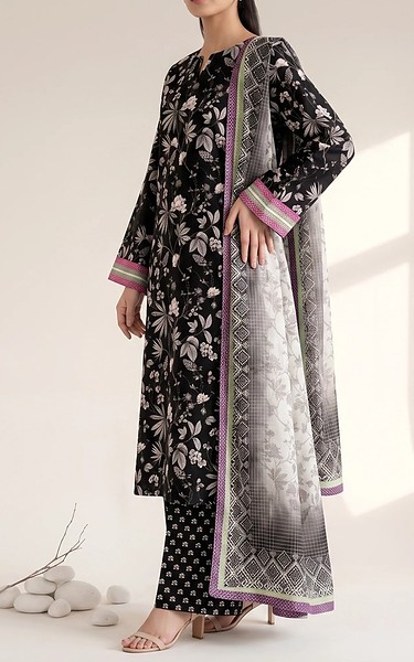 Adans Libas Black Lawn Suit | Pakistani Lawn Dress in USA- Image 2
