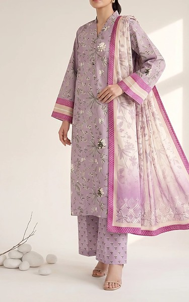 Adans Libas Soft Purple Lawn Suit | Pakistani Lawn Dress in USA- Image 1