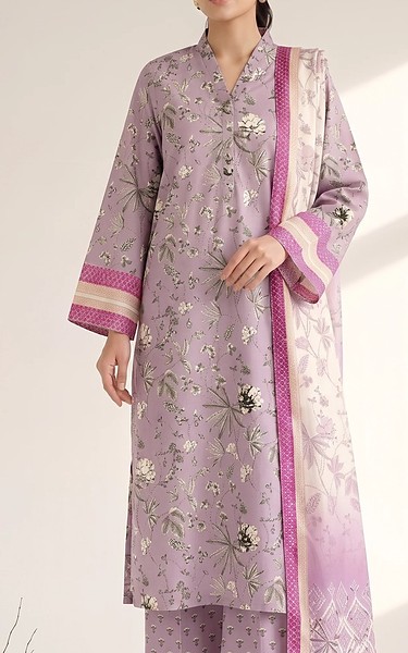 Adans Libas Soft Purple Lawn Suit | Pakistani Lawn Dress in USA- Image 2