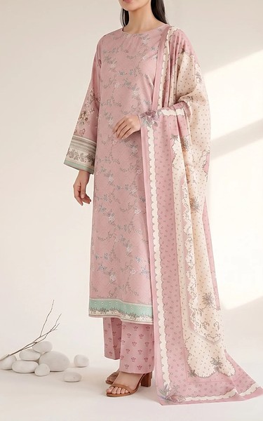 Adans Libas Pink Lawn Suit | Pakistani Lawn Dress in USA- Image 1