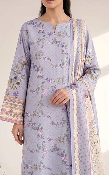 Adans Libas Lavender Lawn Suit | Pakistani Lawn Dress in USA- Image 1