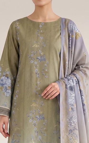 Adans Libas Light Green Lawn Suit | Pakistani Lawn Dress in USA- Image 2