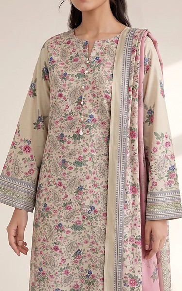 Adans Libas Tan Lawn Suit | Pakistani Lawn Dress in USA- Image 2
