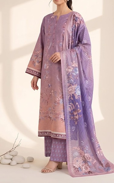 Adans Libas Purple Lawn Suit | Pakistani Lawn Dress in USA- Image 1