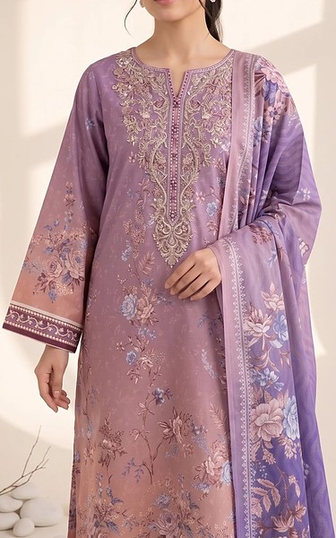 Adans Libas Purple Lawn Suit | Pakistani Lawn Dress in USA- Image 2