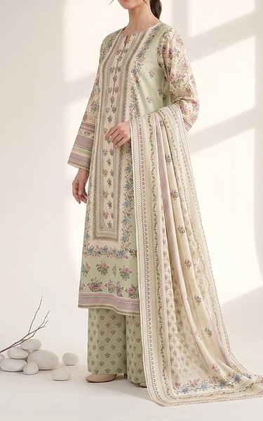 Adans Libas Sage Green Lawn Suit | Pakistani Lawn Dress in USA- Image 1