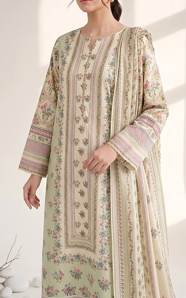 Adans Libas Sage Green Lawn Suit | Pakistani Lawn Dress in USA- Image 2
