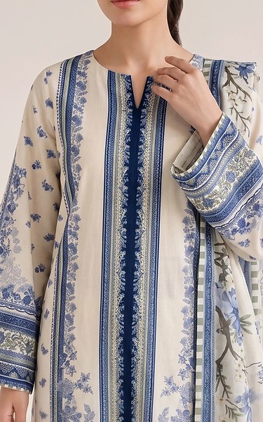 Adans Libas Off-white Lawn Suit | Pakistani Lawn Dress in USA- Image 1
