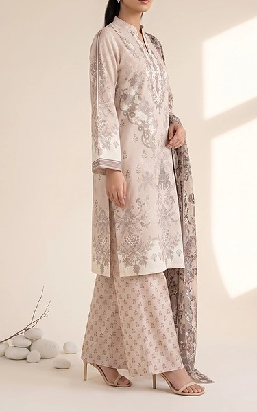 Adans Libas Tan Lawn Suit | Pakistani Lawn Dress in USA- Image 1