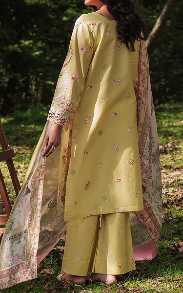 Afsanah Sand Gold Lawn Suit | Pakistani Lawn Dress in USA- Image 2