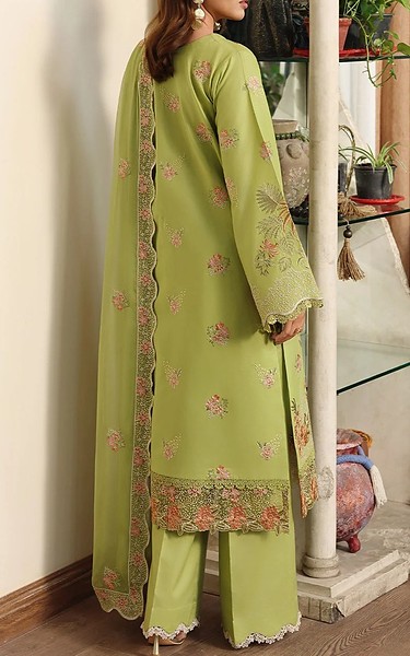 Afsanah Pale Olive Lawn Suit | Pakistani Lawn Dress in USA- Image 2