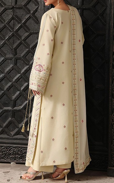 Afsanah Beige Lawn Suit | Pakistani Lawn Dress in USA- Image 2
