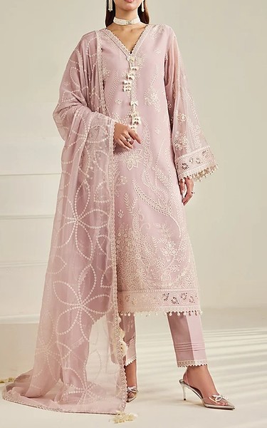 Alizeh Skin Chiffon Suit | Pakistani Embroidered Chiffon Dresses USA- Image 1