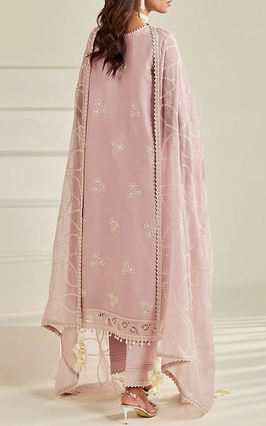 Alizeh Skin Chiffon Suit | Pakistani Embroidered Chiffon Dresses USA- Image 2