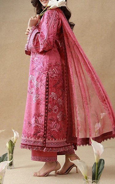 Asim Jofa Pink Cambric Suit | Pakistani Winter Dresses in USA- Image 2